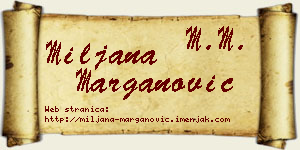 Miljana Marganović vizit kartica